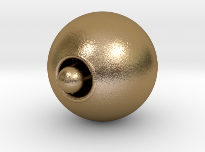 Orgopressurball 67mm aus Goldstahl