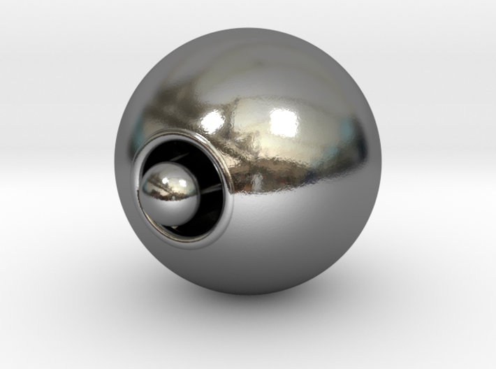 Orgopressurball 67mm aus Silber