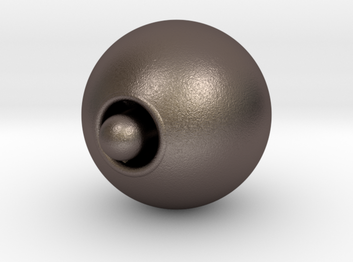 Orgopressurball 67mm aus Silberbronzestahl